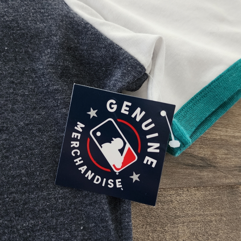 Seattle Mariners Women's Ringer Tee Medium NWT - Picture 14 of 16